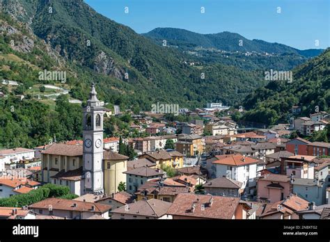 Village View San Pellegrino Terme Italy Stock Photo Alamy