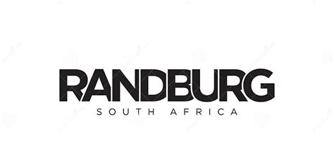 Randburg In The South Africa Emblem The Design Features A Geometric