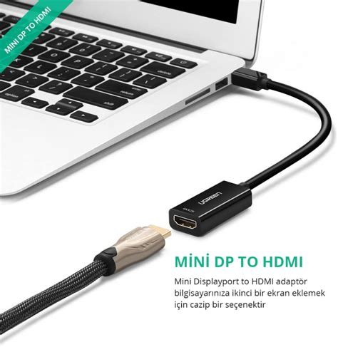 Ugreen K Mini Displayport To Hdmi D N T R C Adapt R Siyah Ugreen