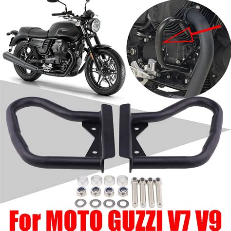 For Moto Guzzi V Ii V Iii V Accessories Motorcycle Bumper Engine