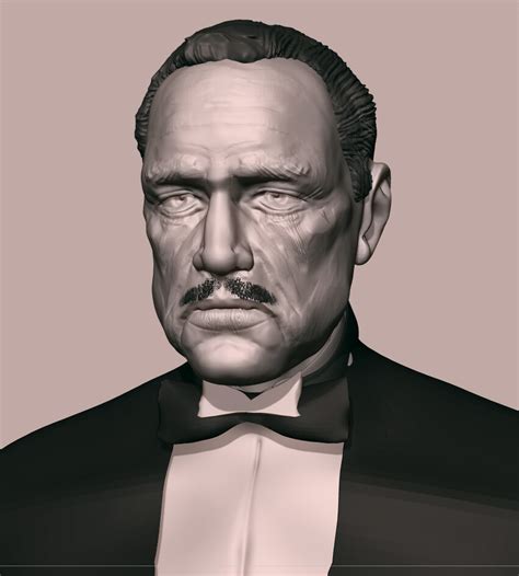 Artstation The Godfather 1972 Vito Corleone Wip