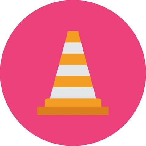 Premium Vector Traffic Cone Icon