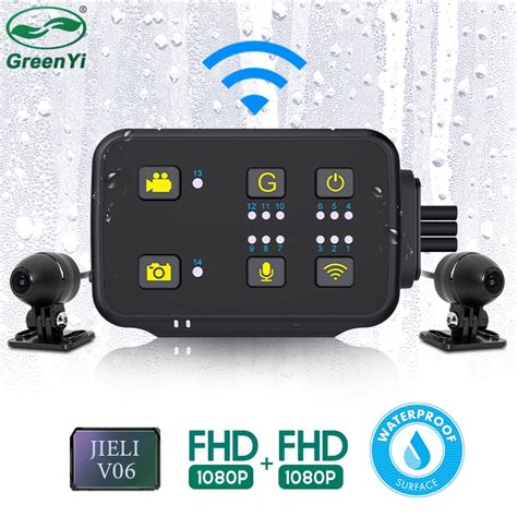 Wifi Full Body Waterproof Motorcycle Dvr Dash Cam P P Full Hd