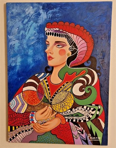 Modern Art Female Oil Painting on Canvas - Etsy