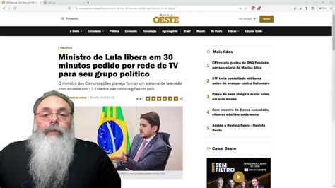 Melhor Ministro Do Lula Consegue Licen A De Tv Para Amigo Em Minutos