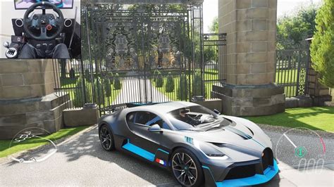 Bugatti Divo Gameplay Forza Horizon 5 Logitech G29 Forza Youtube