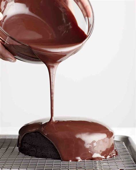 Chocolate Cakes with Ganache Glaze Recipe | Martha Stewart