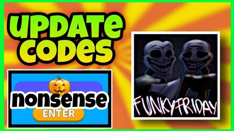 NONSENSE FUNKY FRIDAY CODES NEW UPDATE CODES FUNKY FRIDAY ROBLOX