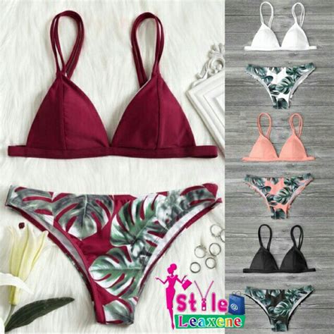 Savanna Double Strap Bikini Set Women S Fashion Swimwear Bikinis Swimsuits On Carousell