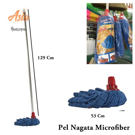 Jual Pell Lantai Microfiber Nagata Magic Mop Batang Shopee Indonesia