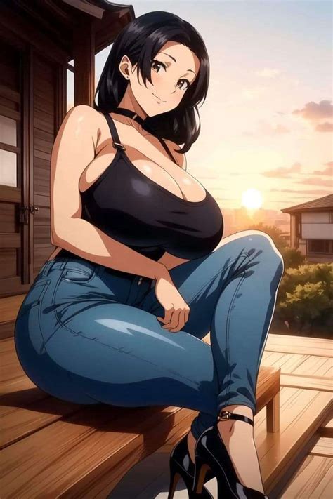 Hentai Busty Girl Ass Breasts Gigantic Breasts Hajimete No Hitozuma Hips Huge Ass Huge