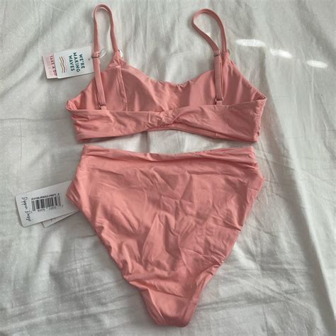 Dippin Daisys Pink Seashell Bikini Set Top Bottom Depop