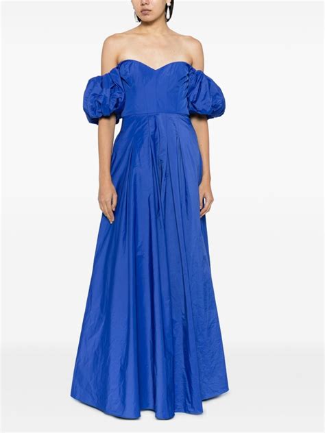 Marchesa Notte Off Shoulder Taffeta Gown Farfetch