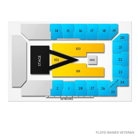 Floyd L Maines Veterans Memorial Arena Concert Tickets