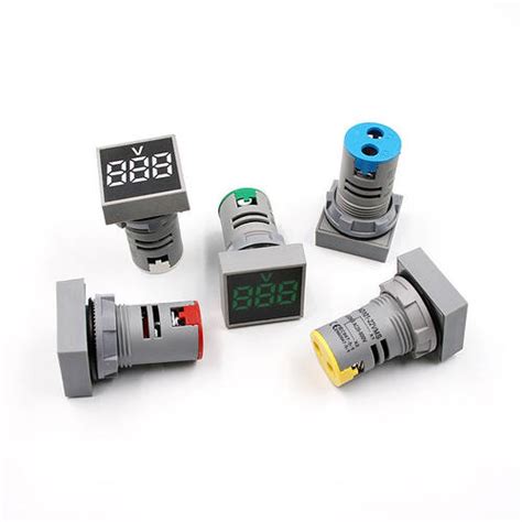 Вольтметр 220 В AC 60v-500v Синий 22мм (ID#1270631138), цена: 60 ...