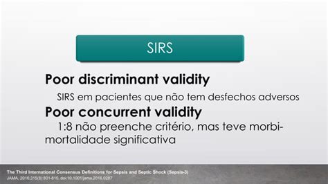 Terceiro consenso internacional de definições sobre sepse e choque