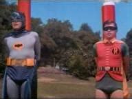 Guys In Trouble Adam West And Burt Ward In Batman Shoot A Crooked Arrow