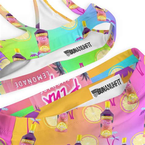 Smirnoff Inspired High Waisted Bikini Vodka Swimwear Alcohol Bathing Suit Womens Vodka Bikini