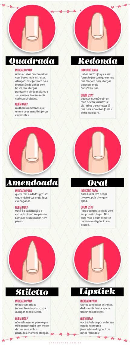 Tipos De Unhas E Suas Personalidades Unhas Bonitas Unhas