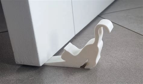 simplistic cat doorstop  thopd   stl model