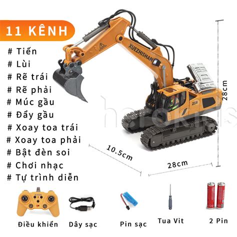 Xe cần cẩu điều khiển từ xa cho bé