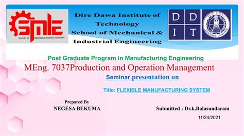 Flexible Manufacturing System Ppt