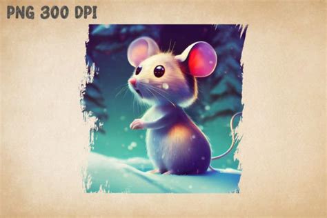 Super Cute Winter Mice Graphic By Ricco Art · Creative Fabrica