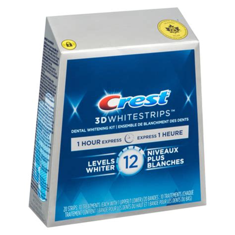 Crest 3d Teeth Whitening Strips 1 Hour Express 10 Ea Voilà Online