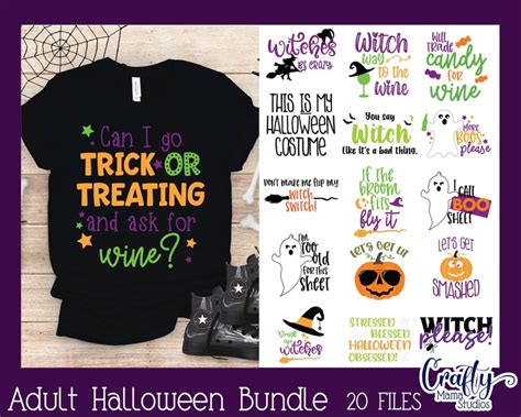 Adult Halloween Svg Bundle Halloween Shirt Svg Pumpkin Svg Etsy