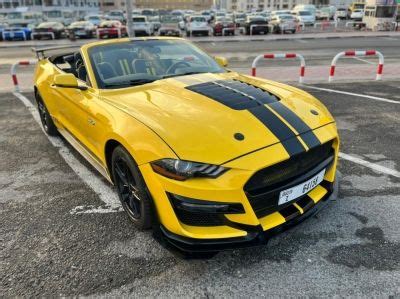 Rent A Ford Mustang Shelby Gt Kit Convertible V In Dubai