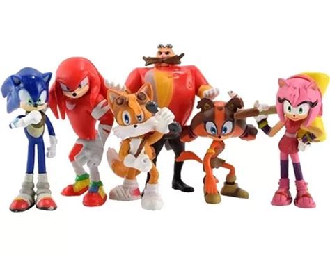 Figuras Sonic Knuckles Tails Coleccion X5 Muñecos Cuotas sin interés