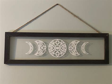 Lunar Phases Home Decor Moon Phases Wall Hanging Witchy - Etsy