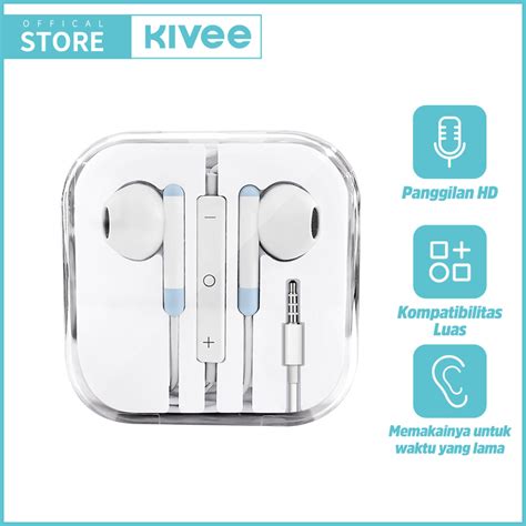 Jual Hot Kivee Headset Kabel Mm Gaming Musik Earphone In Ear For Oppo Vivo Xiaomi Android