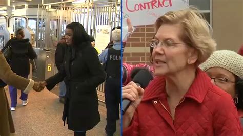 Democratic Presidential Candidate Sen Elizabeth Warren Endorses Kim