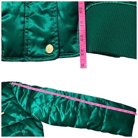 Sean John Jackets Coats Sean John Xl Green Satin Puffer Coat