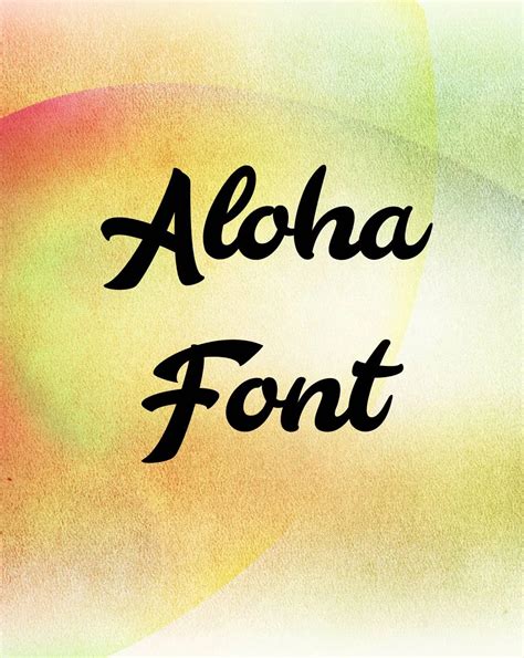 Aloha Font Free Download