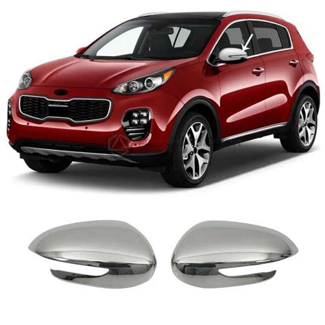 kia Sportage Side Mirror Cover Chrome 2019-2021 - Autostore.pk