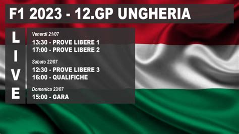 Diretta Gp Ungheria F Prove Libere Qualifiche E Gara Live