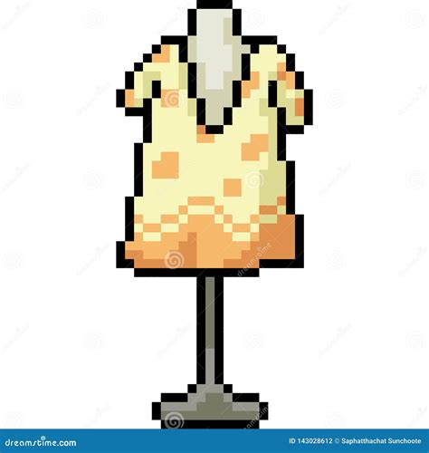 Vector Pixel Art Fashion Shirt 143028612