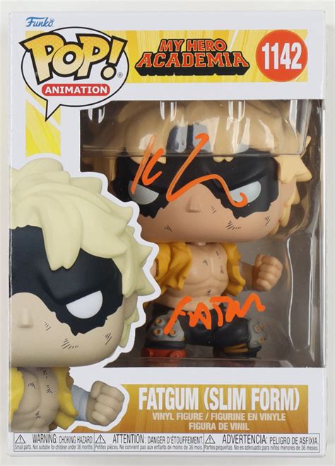 Kyle Hebert Signed My Hero Academia Fatgum Slim Form Funko