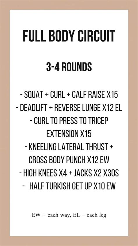 Full Body Dumbbell Circuit Workout