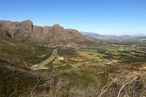 A Sunny View Of The Hugos River Bridge Near Paarl In The Western Cape