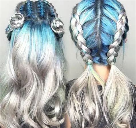 Absolutely Gorgeous Braided Rainbow Hairstyles