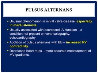 Mitral Stenosis With Pulsus Alternans PPT