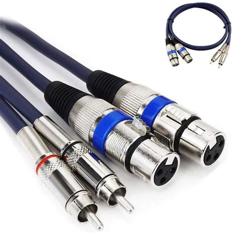 Double C Ble Xlr Femelle Vers Rca Double Femelle Xlr Broches Vers