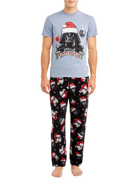 Star Wars Mens Merry Sithmas Christmas Pajamas 2 Pc Set Walmart