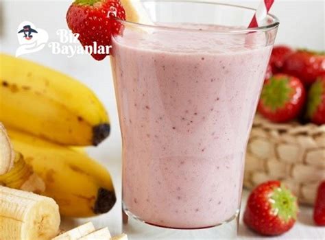 Muzlu Ve Ilekli Smoothie Tarifi Bizbayanlar