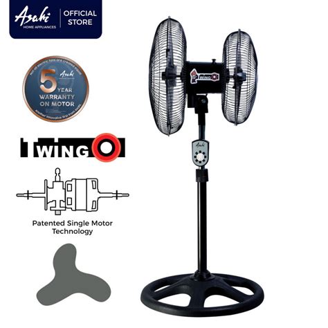 Asahi Tw Twingo Double Head Stand Fan Lazada Ph