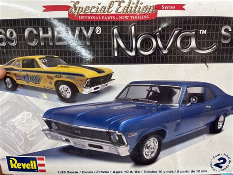 Revell 85 2098 1969 Chevy Nova Ss 125 Model Car Mountain Kit Fs Ebay