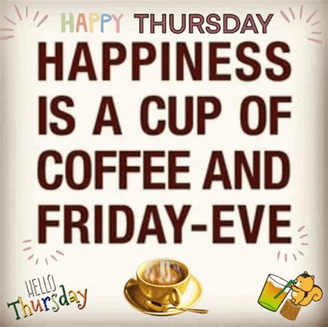 Happy Friday Jr With Cup Of Coffee 